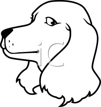 331x350 Black And White Cartoon Of A Dog
