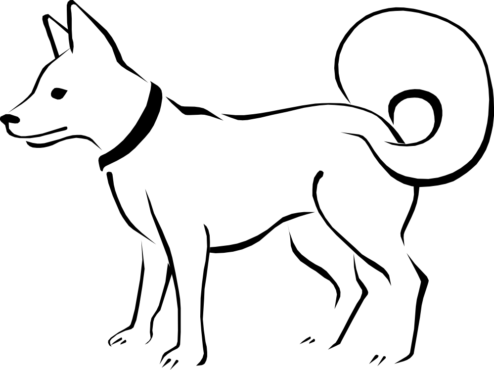 999x748 Animals Clipart Black And White