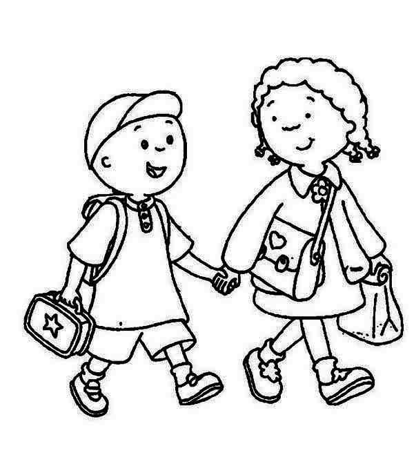 600x685 School Children Clipart Black White Craft Projects, Black
