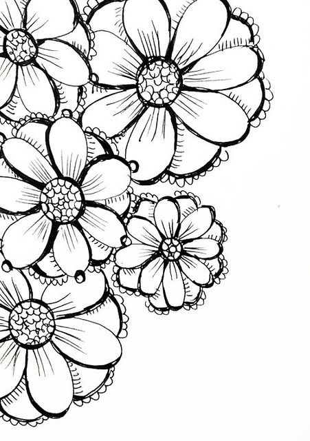 451x640 Img 6227 Doodles, Flowers And Zentangles