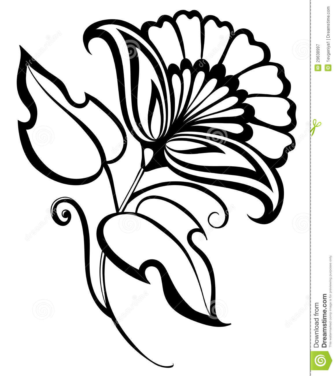 1162x1300 Pretty Designs Of Flowers To Draw Beautiful Black White Flower