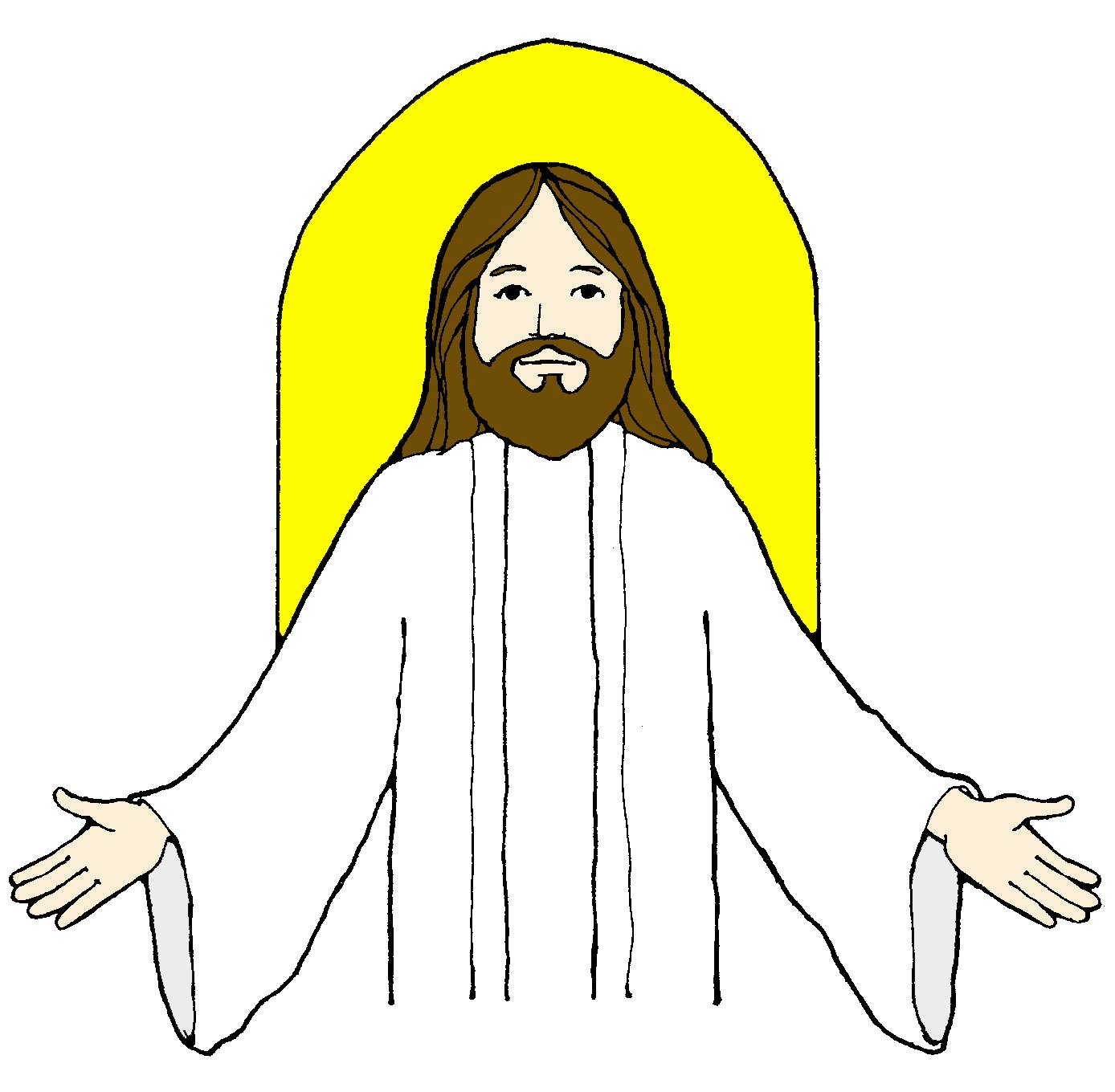 1388x1360 Jesus Clip Art Black And White Free Clipart Images
