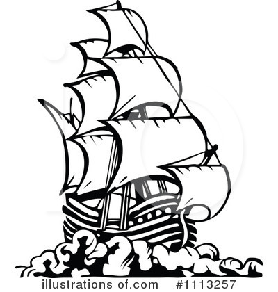 400x420 Pirate Ship Clipart