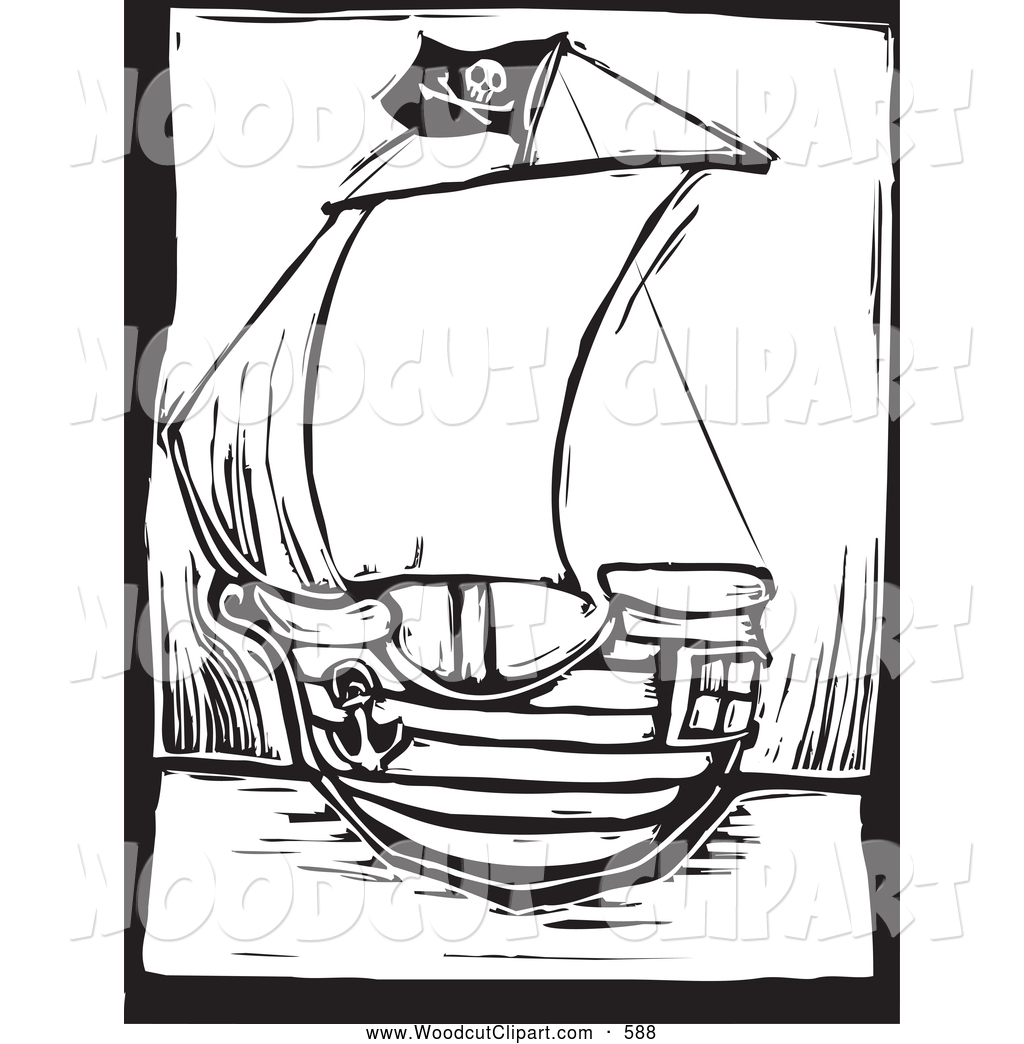1024x1044 Pirate Ship Clipart Black And White Clipart Panda