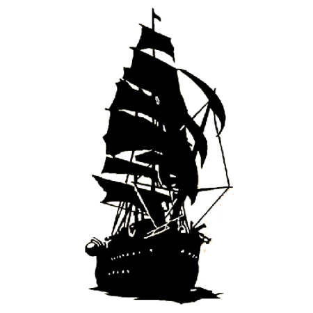 450x450 Pirate Ship Die Cut Vinyl Decal Pv1900 Dessin