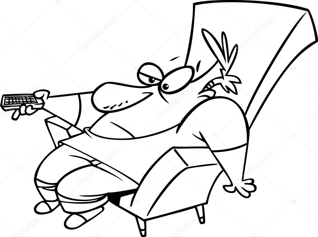 1023x763 Cartoon Couch Potato Stock Vector Ronleishman