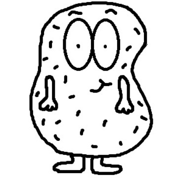 360x360 Baked Potato Clipart Black And White Letters Example