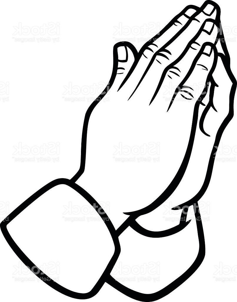 Black And White Praying Hands | Free download on ClipArtMag