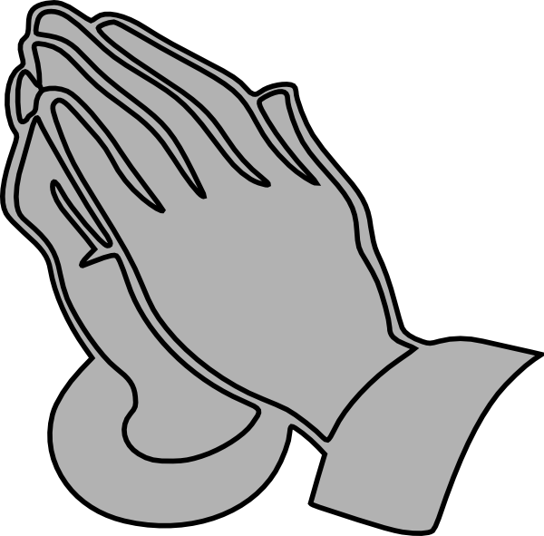 600x591 Black And White Praying Hands Clip Art Danasrhn Top 2