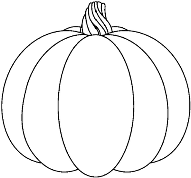 380x354 Pumpkin Clipart Black And White