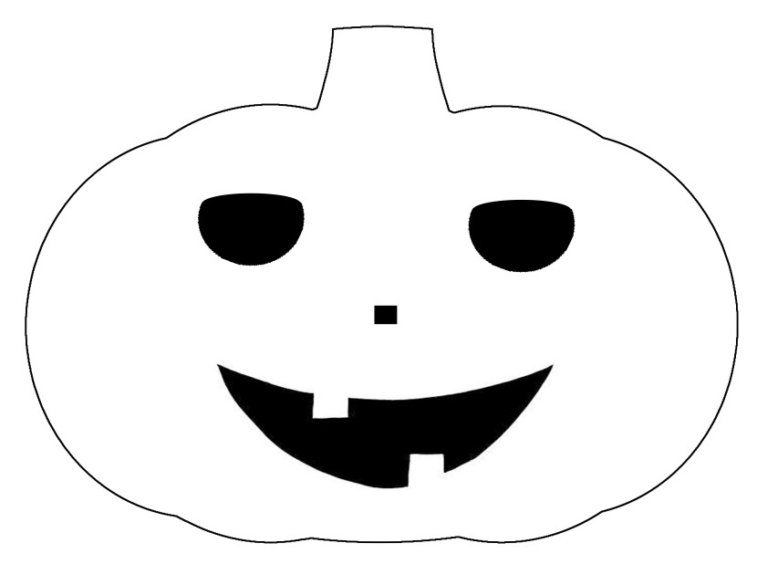 830x641 Halloween Pumpkin Outline Clipart