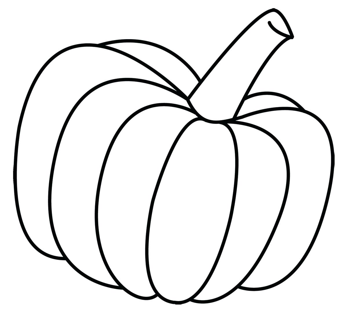 Black And White Pumpkin Outline | Free download on ClipArtMag