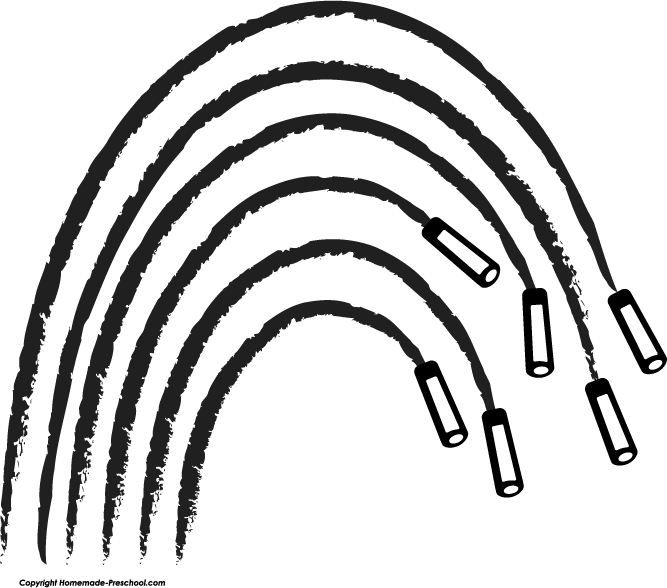 667x588 Rainbow Black And White Coloring Page Clipart Panda