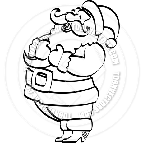460x460 Cartoon Santa Claus Laughing Vector Illustration By Clip Art Guy
