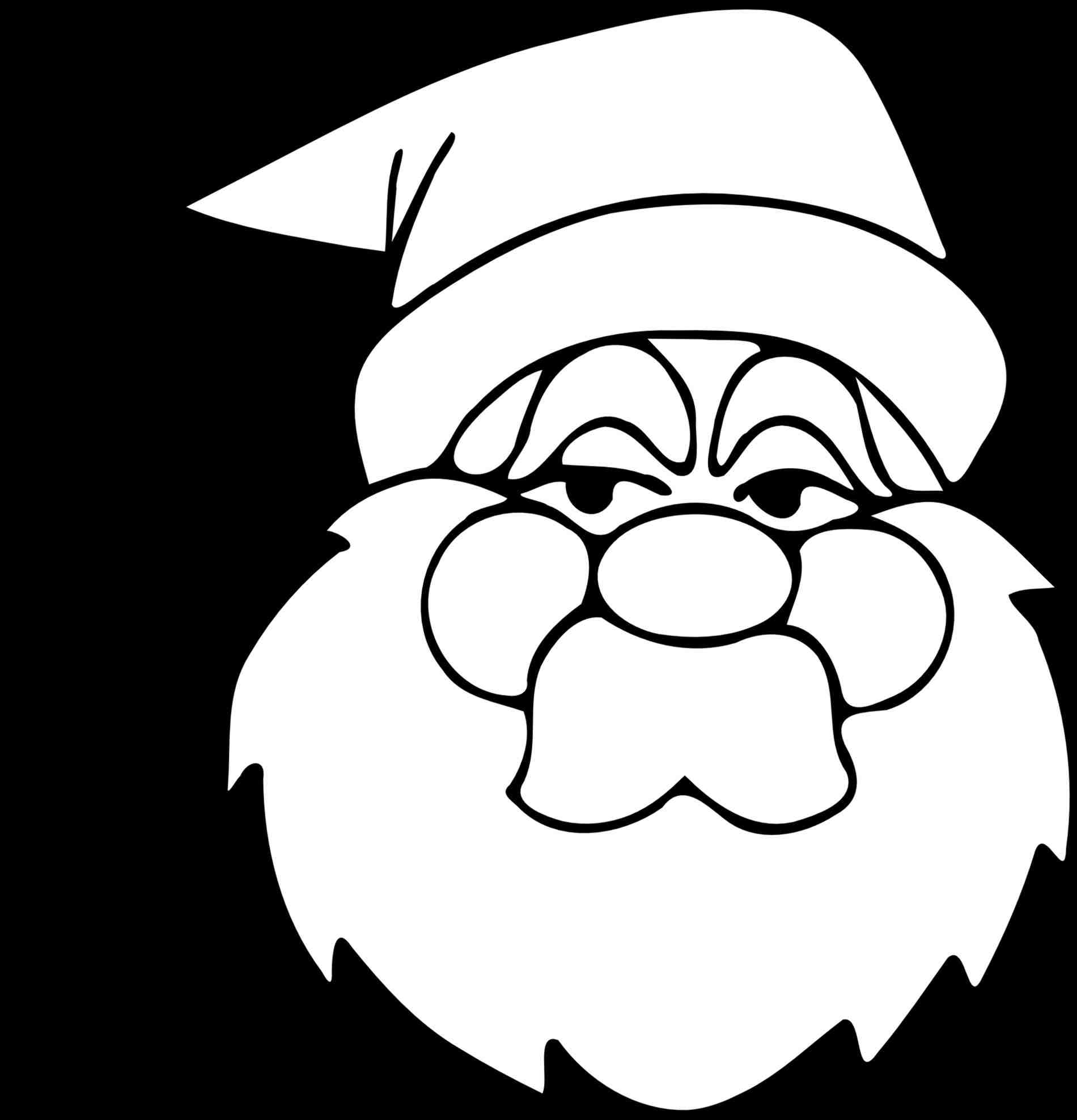 1900x1976 Christmas Santa Clip Art Black And White Cheminee.website