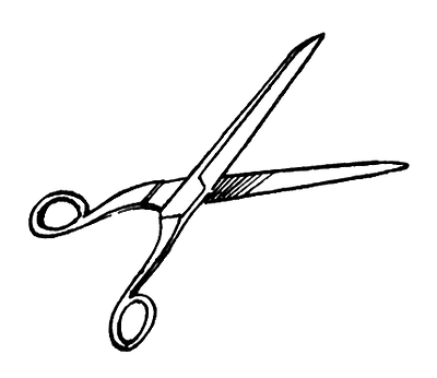 400x346 School Scissors Clipart Black And White Clipart Panda