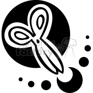 300x300 Royalty Free Black And White Outline Of A Pair Of Scissors 382599
