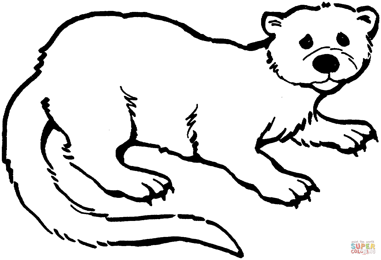 1500x1025 Otter 3 Coloring Page Free Printable Coloring Pages