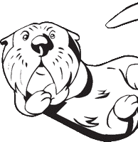 194x200 Sea Otter Coloring Pages Surfnetkids