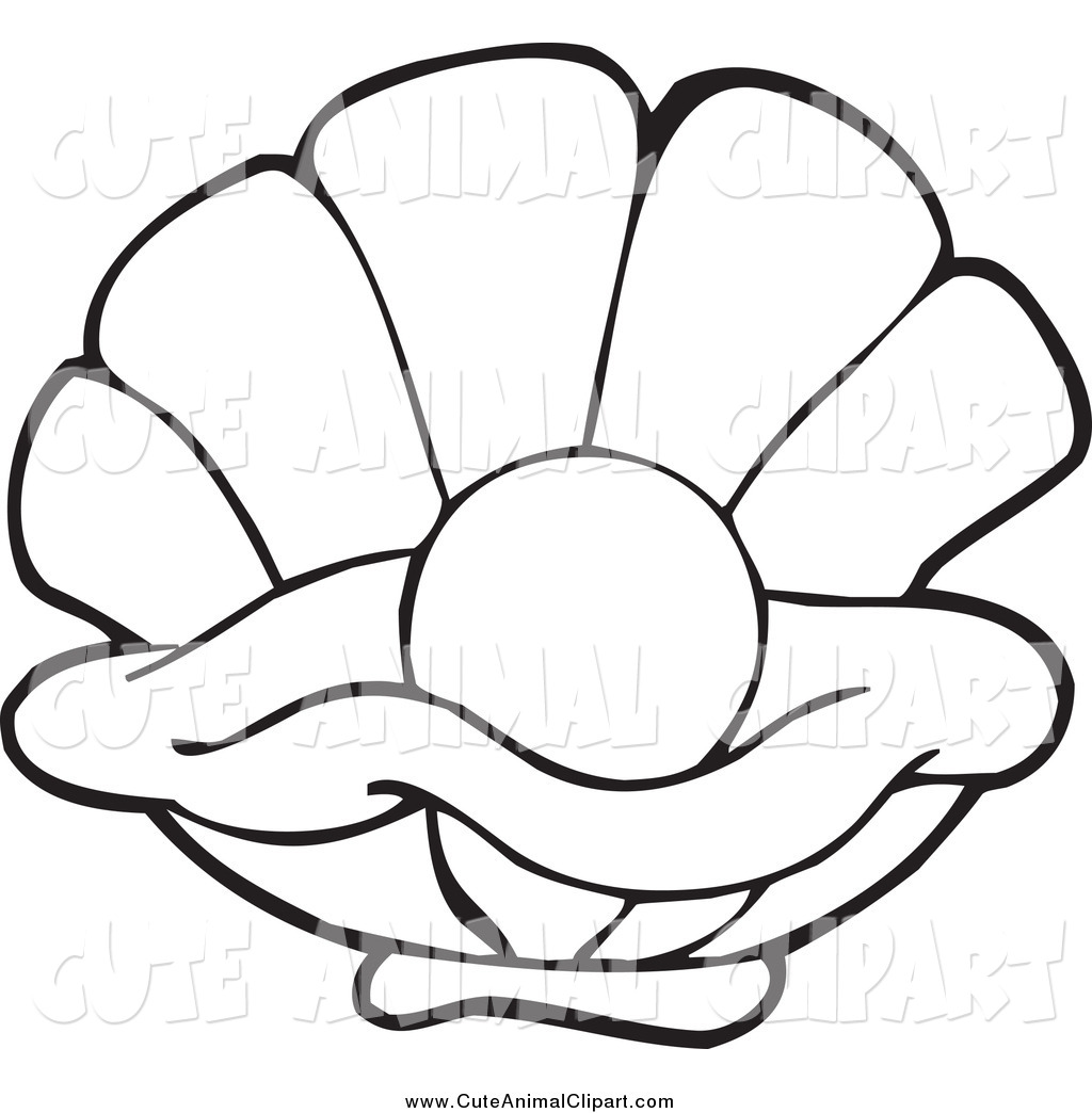 1024x1044 Pearl Clipart Black And White