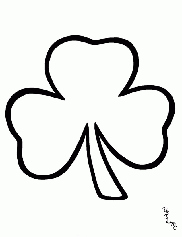 640x831 Shamrock Coloring Pages Shamrock Template Coloring Page. Free