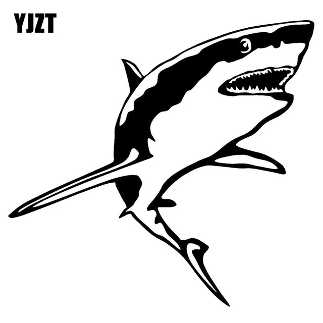 640x640 Yjzt 15.214.2cm Great White Shark Vinyl Decal Funny Animal Fish