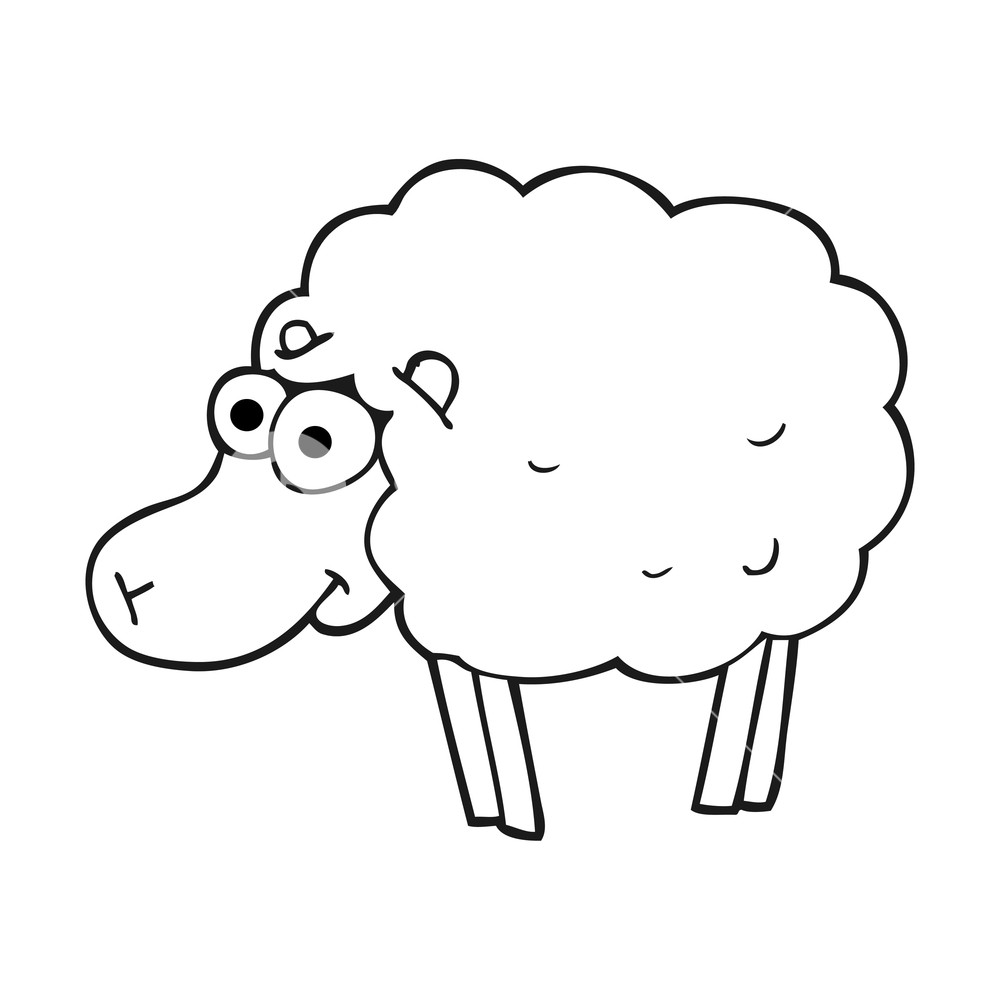 Black And White Sheep | Free download on ClipArtMag