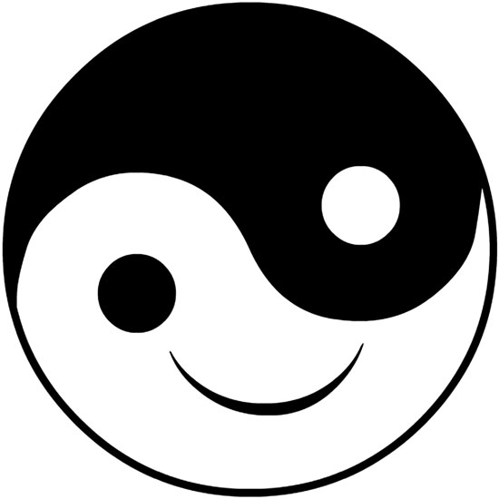 550x550 Smiley Face Black And White