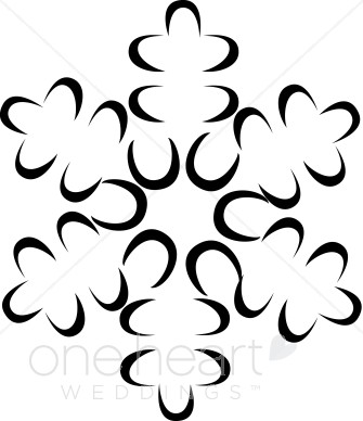 335x388 Bubble Snowflake Clipart Snowflake Wedding Clipart
