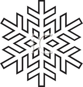 287x300 Art Image Black And White Snowflake
