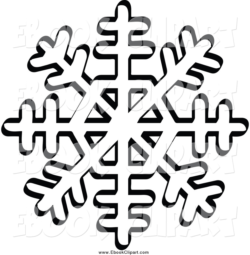 1024x1044 Vector Clip Art Of A Black And White Snowflake With Eight Tips By