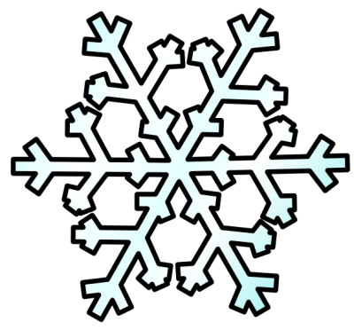 400x372 Black And White Snowflake Clipart Many Interesting Cliparts