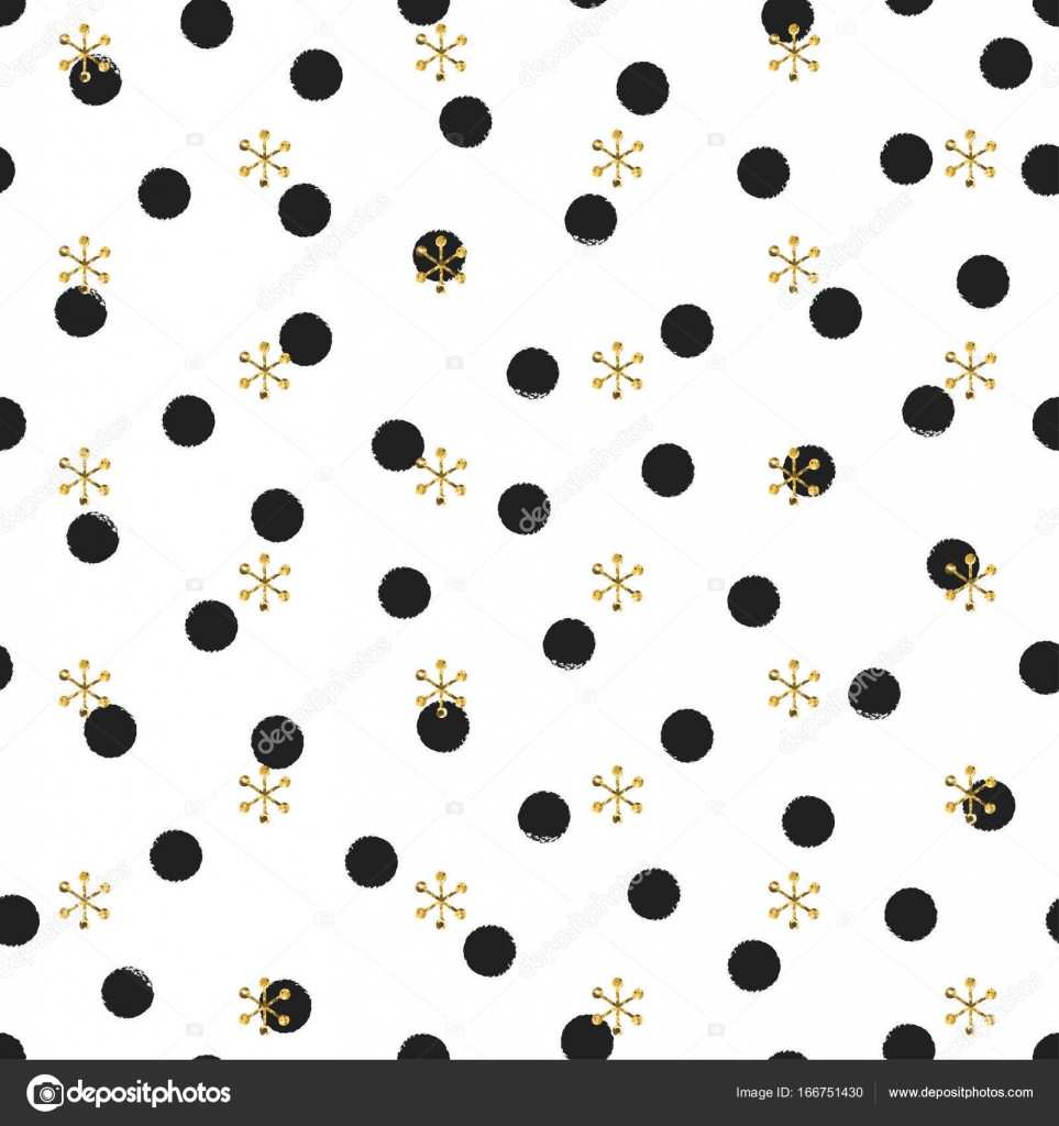 963x1024 Glitter Gold Polka Dot Christmas New Year Seamless Pattern