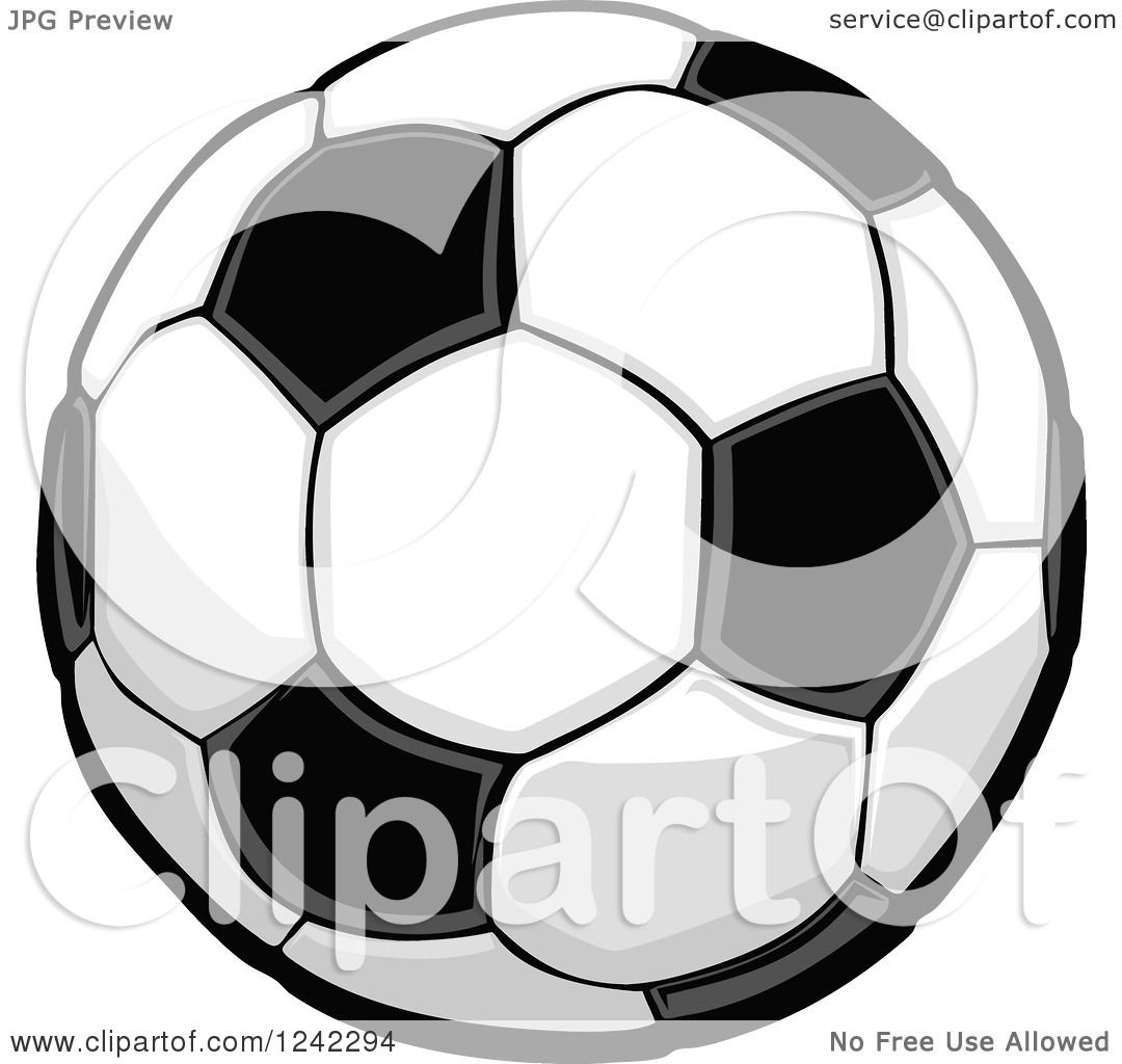 Black And White Soccer Ball | Free download on ClipArtMag