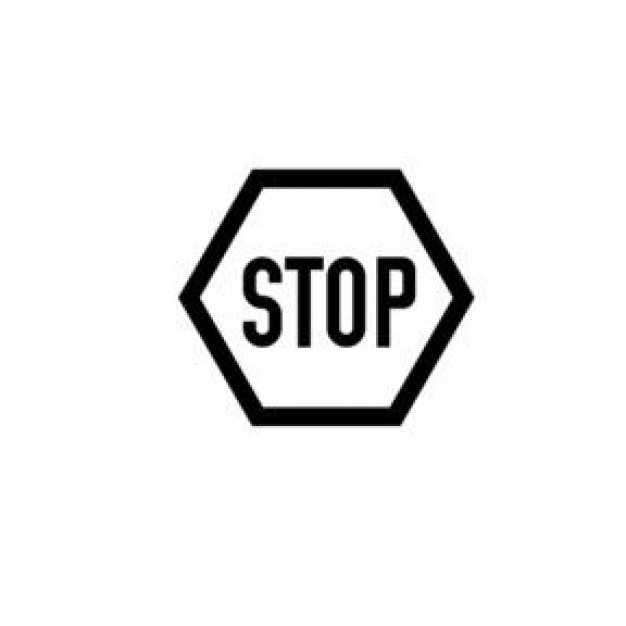 626x626 Stop Sign Clip Art Black And White