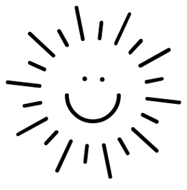274x278 Black And White Sunshine Clipart