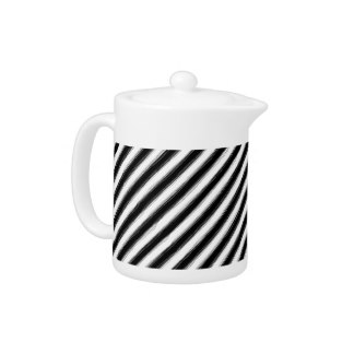 324x324 Black And White Teapots Zazzle