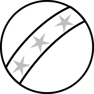 300x300 Black Amp White Clipart Ball