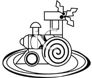 300x255 Toy Train Black And White Clipart
