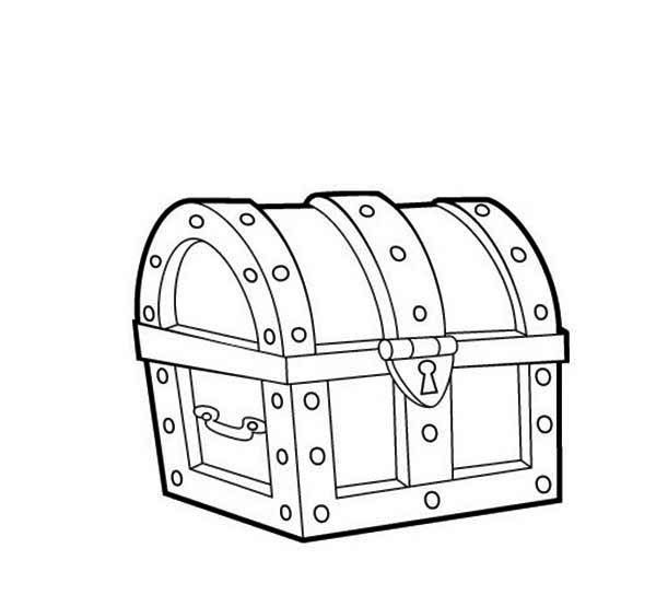 600x544 Fancy Treasure Chest Coloring Page 17 For Coloring Pages For Kids
