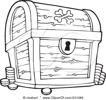 450x427 Pirates Treasure Chest Coloring Pages For The Wee Folk