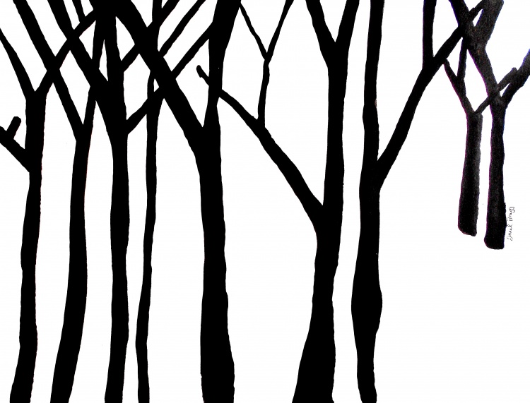 750x571 Simple Black And White Tree Drawing Clipart Panda