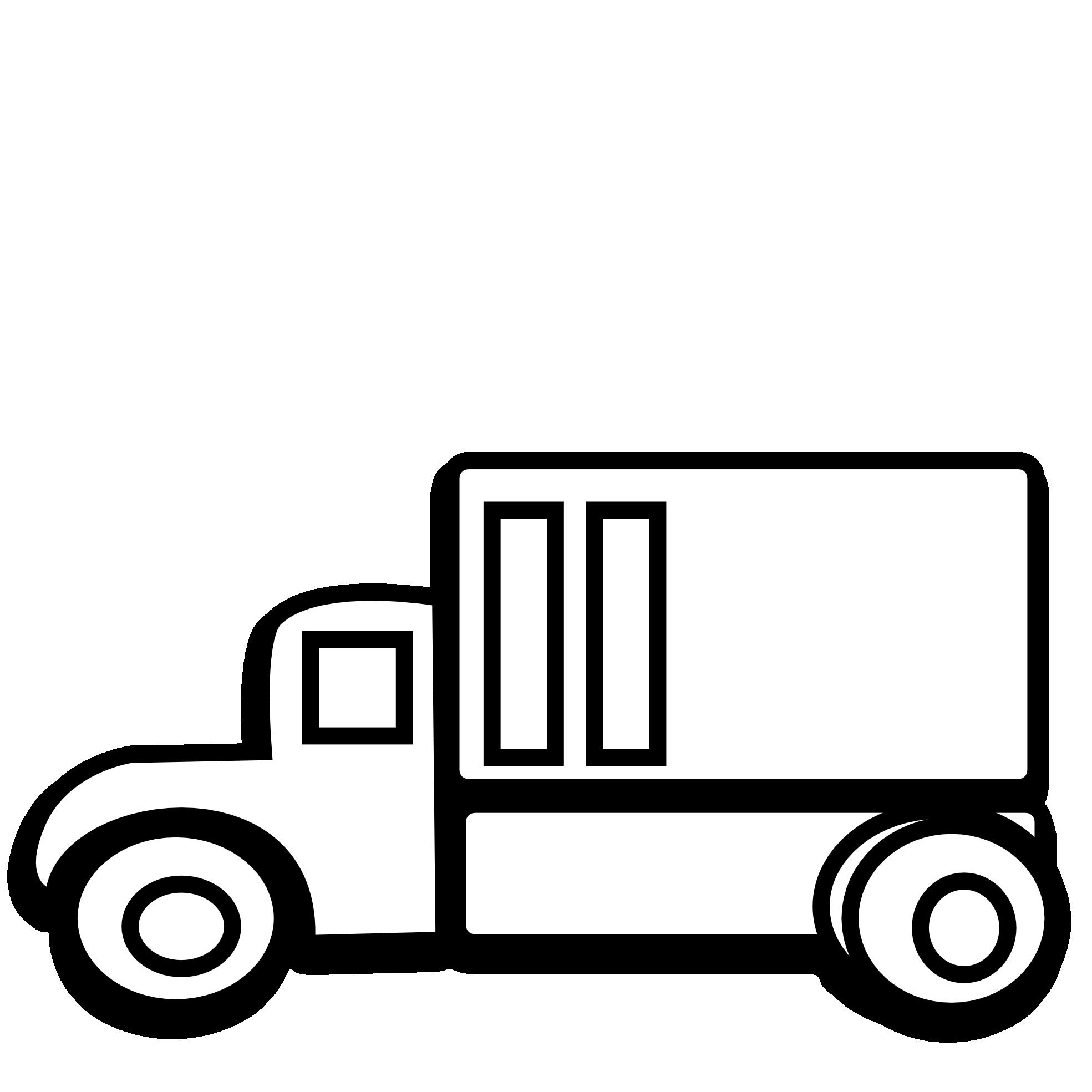 1969x1969 And Truck Clipart Black And White