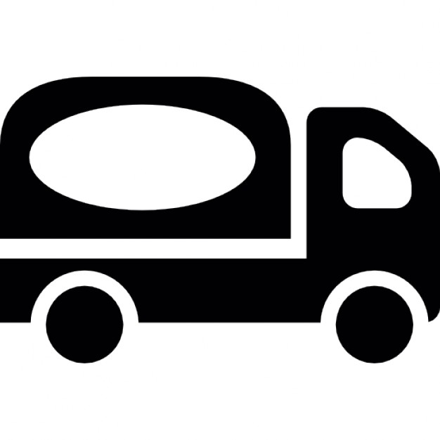 626x626 Black Delivery Truck With White Logo Icons Free Download