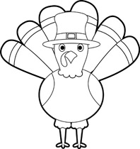 198x210 Thanksgiving Turkey Clip Art Black And White Free Thanksgiving