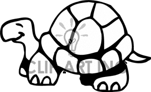 300x183 Black And White Cartoon Turtle Clipart Panda