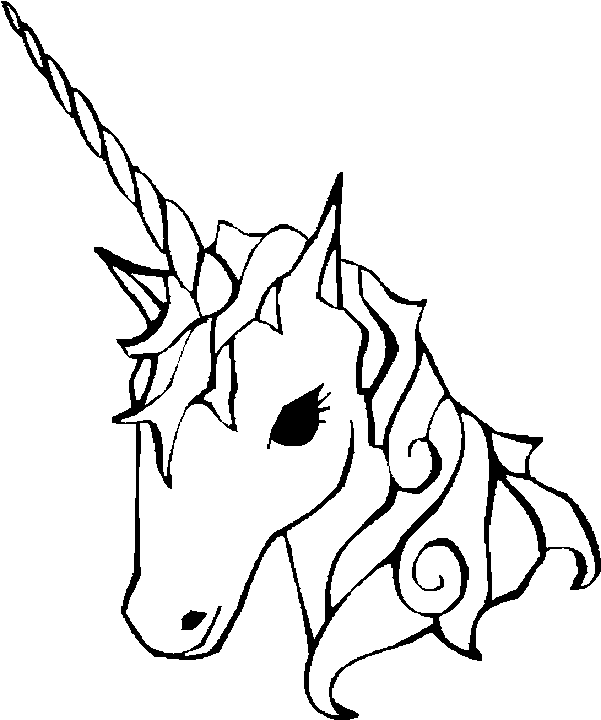 601x720 Unicorn Black And White Unicorn Head Clipart Black And White
