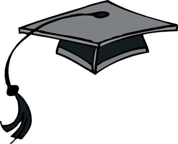 600x486 Graduation Cap Clip Art