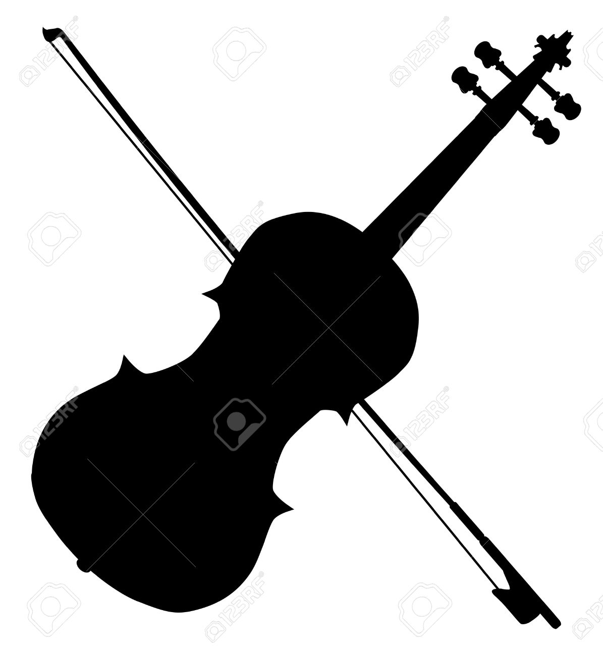 Black And White Violin