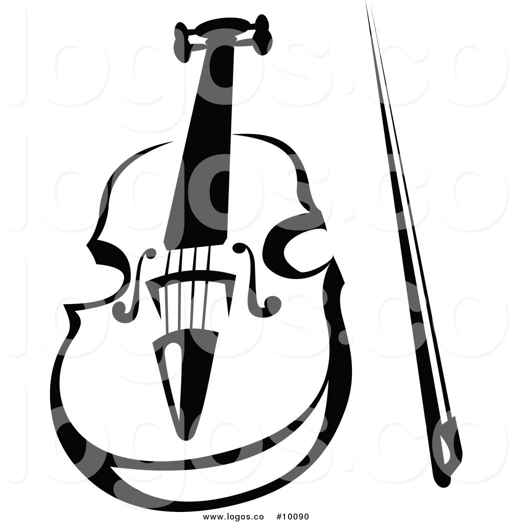 1024x1044 Royalty Free Clip Art Vector Logo Of A Black And White Viola